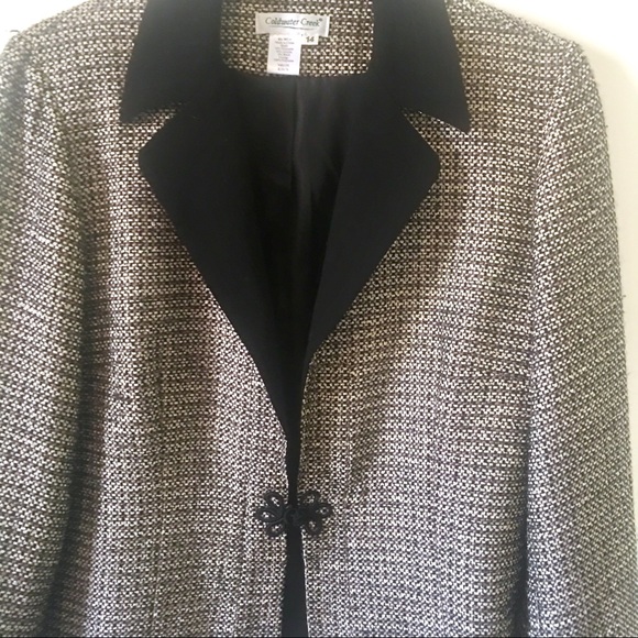 COLDWATER CREEK Tweed Jacket Blazer Coat Size 14 - Picture 2 of 8